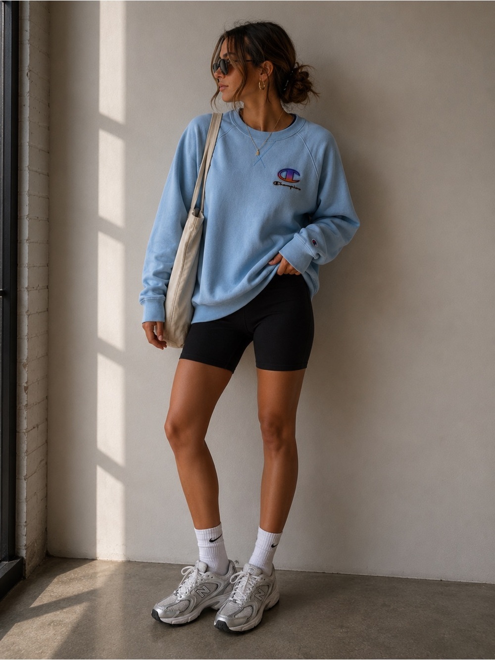 Champion Pastel Blue Crewneck Sweatshirt